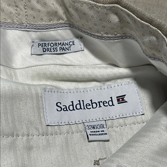 2 Pair Saddlebred Performance Dress Pants Men’s 32x30 but hemmed to 26” - Picture 2 of 10